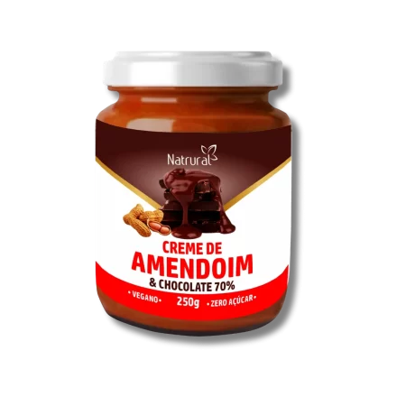 Creme de Amendoim com Chocolate 70% 250G